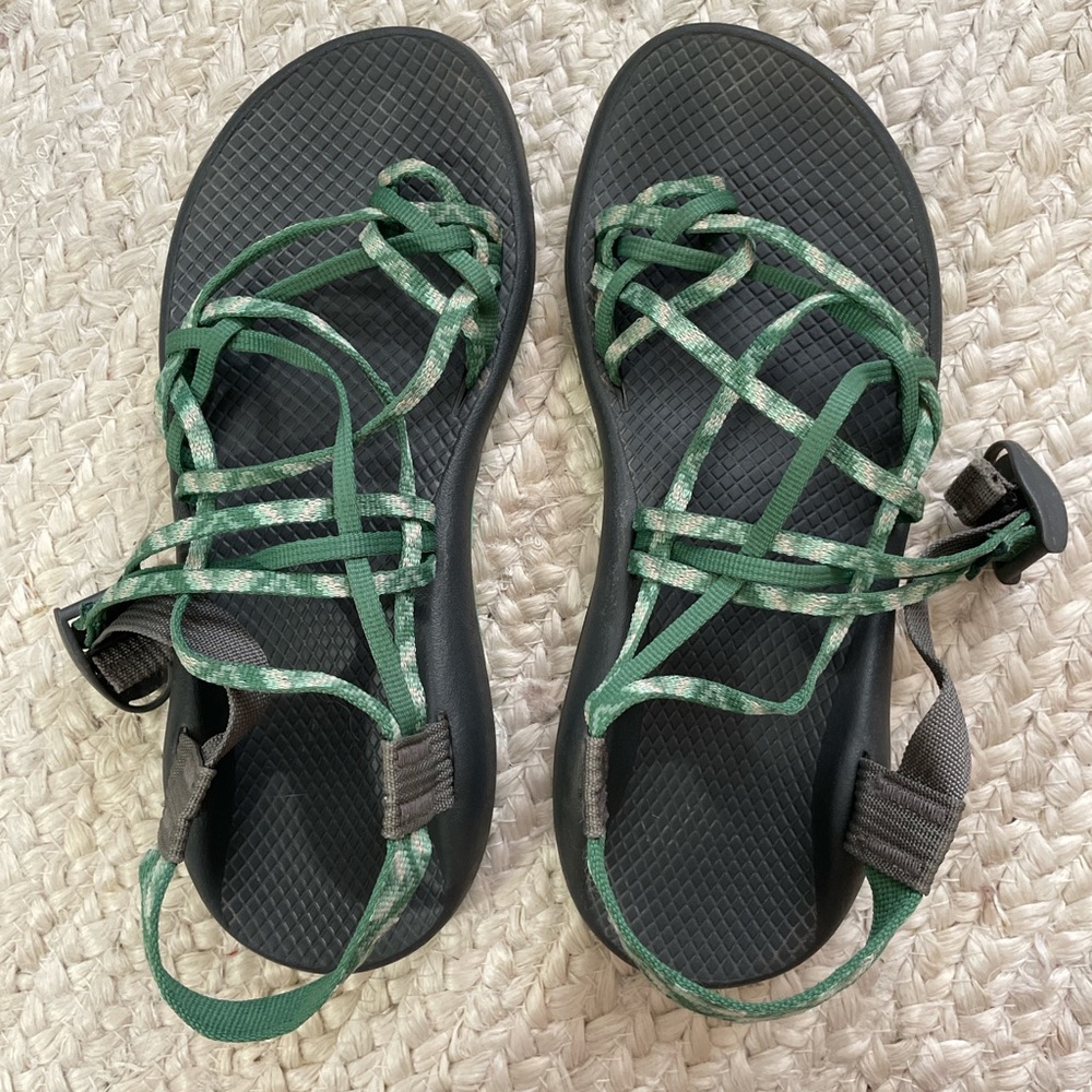 Chaco Women's Green and Gray Sandals